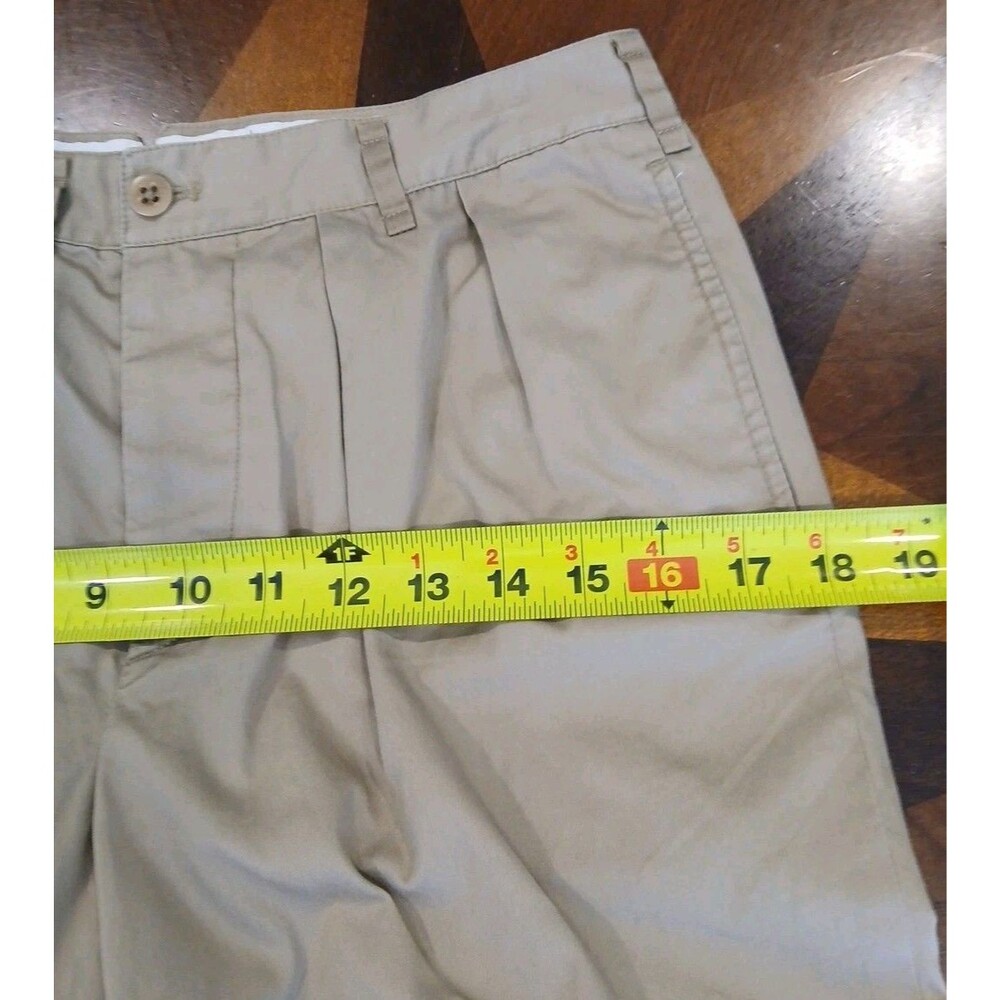 Ralph Lauren Size 4 Lightweight Beige Tan Khaki Chino Pants Pleated Button Fly - Picture 9 of 10